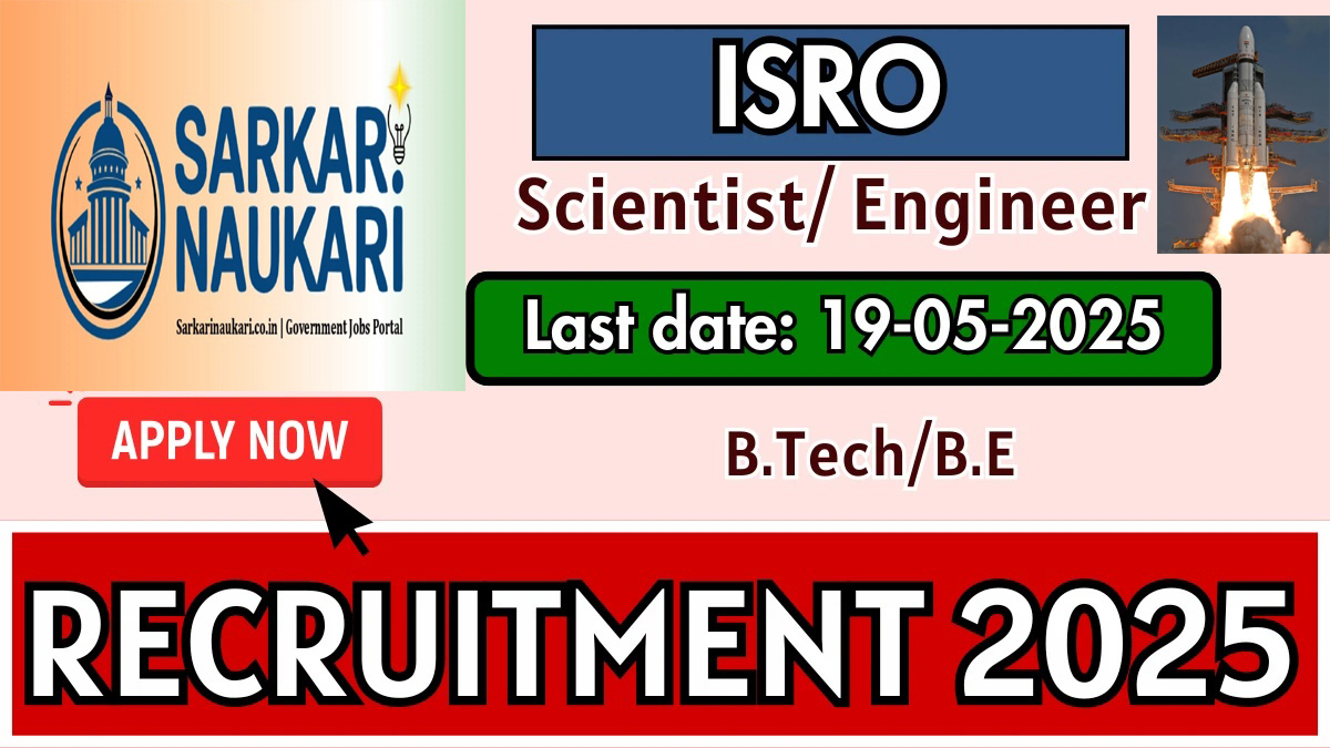 ISRO Scientist / Engineer Online Form 2025