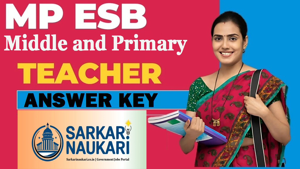 MP ESB Middle and Primary Teacher Answer Key 2025