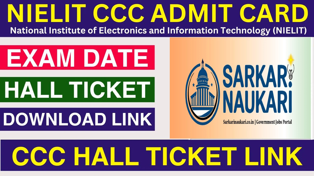 NIELIT CCC Admit Card May 2025