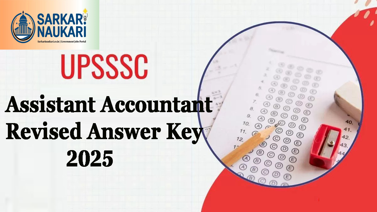 UPSSSC Assistant Accountant Revised Answer Key 2025